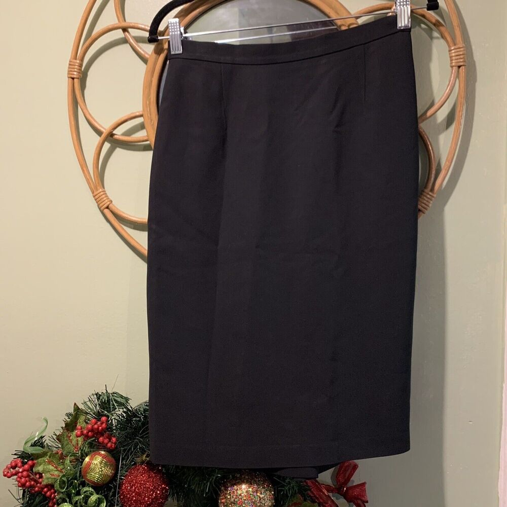 Vintage Moschino Cheap And Chic Black Pencil Skirt Size 8